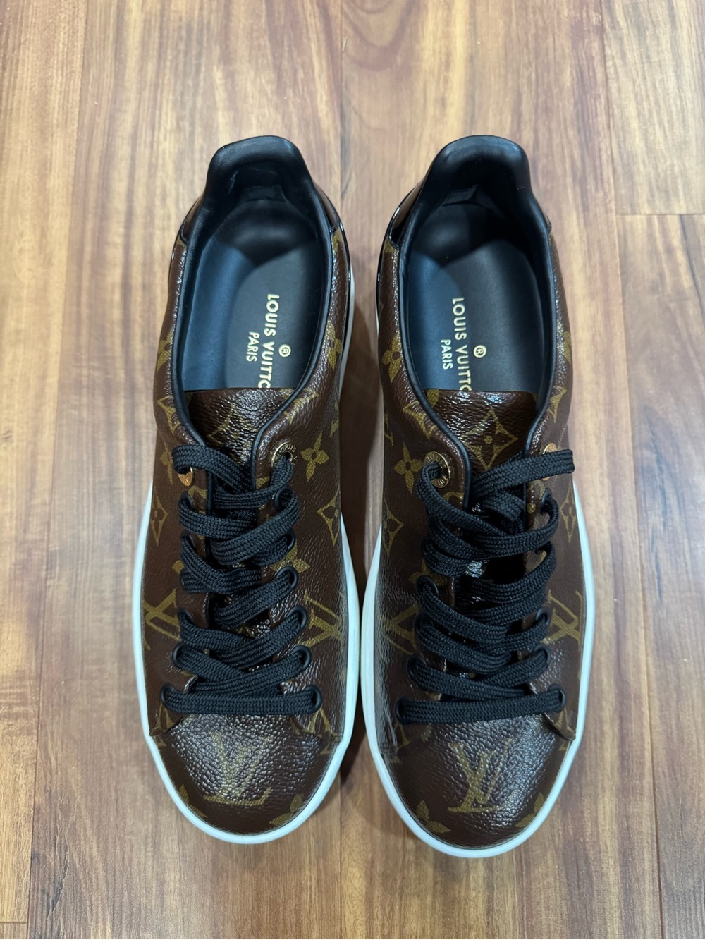 Louis Vuitton Brown Monogram Low-Top Sneakers for women